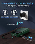 Portable Charger Power Bank 50000mAh, USB-C PD 30W Fast Charging External - Image 4