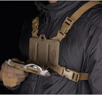 Foldable Tactical Vest Chest Rig Phone Holder, Molle Plate Carrier Pouch - Image 2