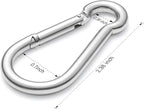 sprookber 316 Stainless Steel Carabiner Clip, Marine Grade Heavy Duty Spring - Image 2