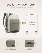 LOVEVOOK 50L Travel Backpack for Women & Men, Airline Approved Carry On Luggage - Image 5