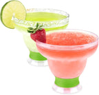 Host FREEZE Stemless Margarita Glasses, Insulated Plastic Cocktail Glasses by HOST