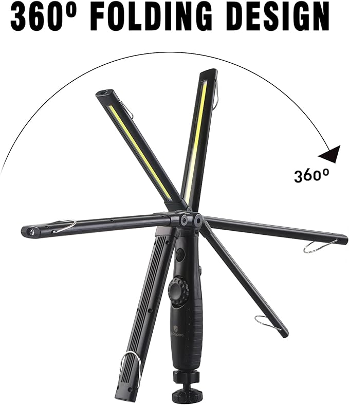 Dr. Prepare LED Work Light, 700 Lumens Foldable Rechargeable Work Light - Image 4