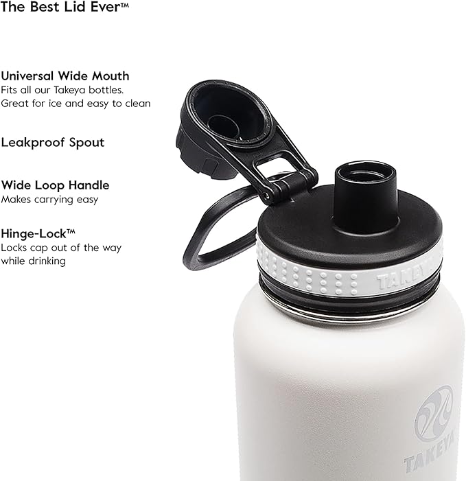 Takeya Originals 24 oz Vacuum Insulated Stainless Steel Water Bottle - Image 5