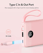 VRURC Portable Charger Power Bank, 10000mAh Travel Essentials Battery Pack - Image 3