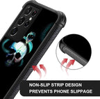 for Samsung Galaxy S21 Ultra Case, Skeleton Winding Snake Pattern Graphic - Image 2