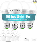 Rechargeable Emergency Light Bulbs, Battery Powered LED Light Bulb 6000K by SORHELIDKO