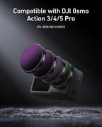 TELESIN Lens Filter Set for DJI Action 5 Pro Action 4 Action 3 Camera - Image 2
