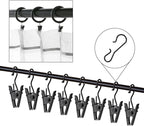 JANYUN 120 Pack Clip Hook Set Stainless Curtain Clips - Image 4