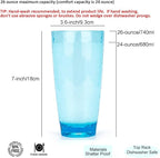 KOXIN-KARLU Hammered 26-ounce Plastic Tumbler Acrylic Glasses - Image 2