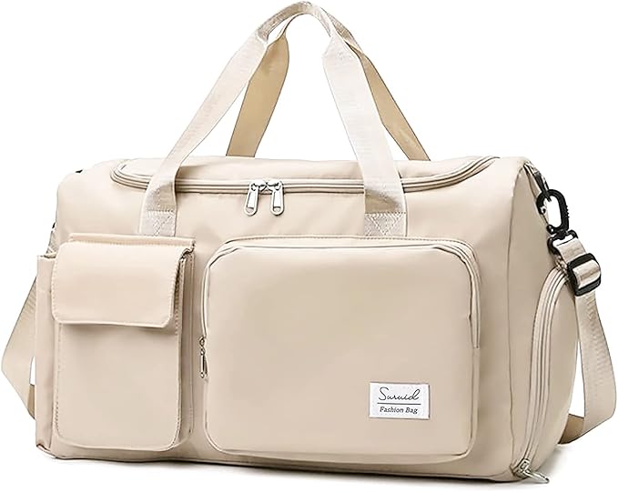 Suruid Sports Gym Bag with Shoes Compartment Travel Duffel Bag with Dry Wet by SURUID
