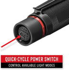 Coast HX5 410 Lumen LED Flashlight, Pure Beam Focusing, Slide Focus, Pocket Clip - Image 5