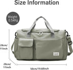 Suruid Travel Duffel Bag with Shoes Compartment Sports Gym Bag with Dry Wet - Image 2