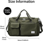 Suruid Travel Duffel Bag with Shoes Compartment Sports Gym Bag with Dry Wet - Image 2