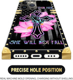 Compatible with iPhone 16 Pro Max Case, Praying Cross Hands Luxury Golden - Image 5