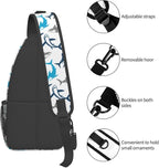 Shark Print Crossbody Sling Bags - Image 4
