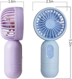 VanSmaGo 3 PCS Portable Handheld Mini Fans, USB Rechargeable Personal Fan - Image 5