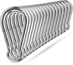 Spring Snap Hooks, 304 Stainless Steel Metal Clip Heavy Duty Rope Connector by Ekunbuy