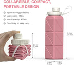 BEAUTAIL Collapsible Water Bottles 20.6oz, Silicone Foldable Portable Travel - Image 3