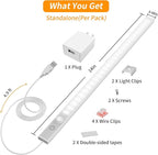 14" Slim USB Plug-in LED Motion Sensor Light Indoor, Bright & Dimmable Under - Image 5