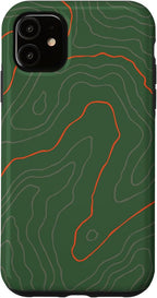 Backcountry Topo Guide Orange Lines Topographical Map Case by Unknown