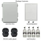 Zulkit Junction Box, IP67 Waterproof Electrical Box Hinged Cover Stainless - Image 6