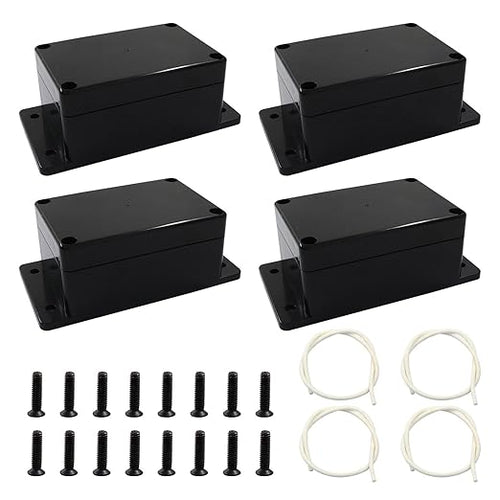 2 Pack Junction Boxes, 4 x 2.7 x 2 Inch IP65 Waterproof Project Box, ABS by HARSKIYER