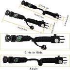 Survival Paracord Bracelet, Fire Starter, Waterproof SOS Light, Adjustable AK87 - Image 5