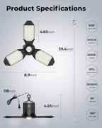 toberich 4 Pack Plug in Motion Sensor Garage Light - Image 7