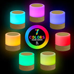 ERUN Nursery Night Light for Kids, USB Rechargeable Small Desk Lamp, 13 RGB - Image 6