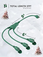 PLUGTUL 27FT Outdoor Extension Cord - Image 4