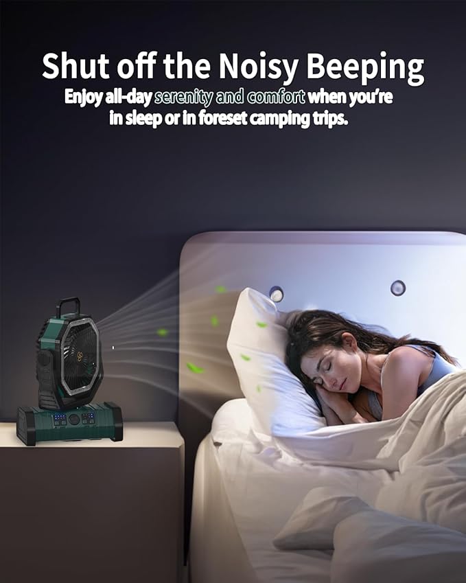 ADUST Camping Battery Operated Powered Fan - Image 2