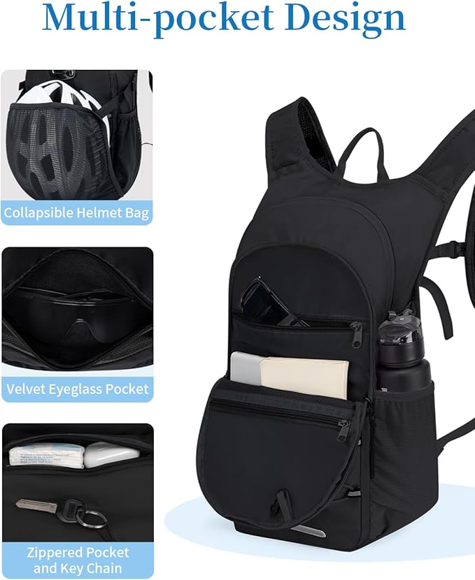 Hydration Backpack with 2L Water Bladder, Hiking Water Backpack - Image 5