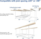 FLEXIMOUNTS 4x8 Overhead Garage Storage Rack without Decking, Garage Storage - Image 6