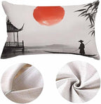 EKOBLA Throw Pillow Case 12x20 Inch Japan Traditional Japanese Painting Man - Image 5