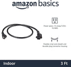 Amazon Basics Extension Cord, 3 Prong Outlet Extender, Indoor Power Extension - Image 2