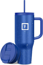 IRON °FLASK Co-Pilot Insulated Mug w/Straw & Flip Cap Lids by IronFlask