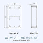 LeMotech Junction Box with Clear Cover IP65 Waterproof Project Box Dustproof - Image 8