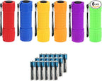 Whaply Small Mini Flashlights Pack of 6, New Type Cob Light, by Whaply
