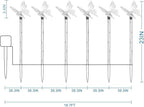 Set of 6 Arcylic Solar Butterfly Lights - Image 6