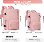 WONHOX Large Travel Backpack Carry on Flight Approved Laptop Work Business - Image 5