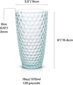 BELLAFORTE - Shatterproof Tritan Plastic Tall Tumbler Teal- 19oz, Laguna Beach - Image 7