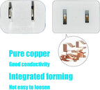 Black Extension Cord 10 ft Long Thin Extension Cords 2 Prong - Image 5