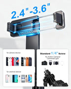 71" Phone Tripod Selfie Stick for iPhone/Android/Camera, Cell Phone Tripod Stand - Image 4