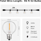 HISTAR 96FT LED Outdoor String Lights - Image 3