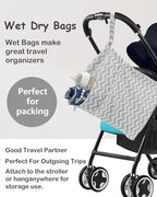 ALVABABY 2pcs Cloth Diaper Wet Dry Bags Waterproof Reusable - Image 5
