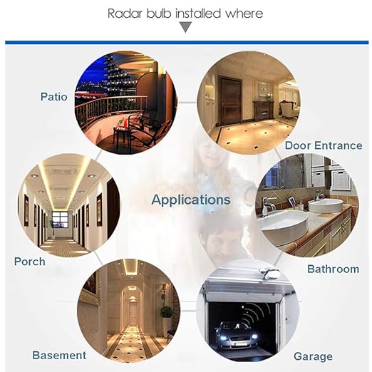 Motion Sensor Light Socket, PIR Motion E26 Screw Bulb Adapter, Adjustable Auto - Image 5