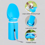 Portable Collapsible Dog Water Bottle - 550ml - Image 3