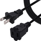 5ft Extension Cord, 2 Prong Small and Thin Extension Cords, Male/Female - Image 4