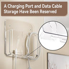 2 Pcs Clear Wall Mount Phone Holders, Self Adhesive Plastic Stand, Compatible - Image 5