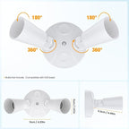 Onforu 2-Pack Adjustable Twin PAR Holder, Outdoor Flood Light Fixture Max 300W - Image 8